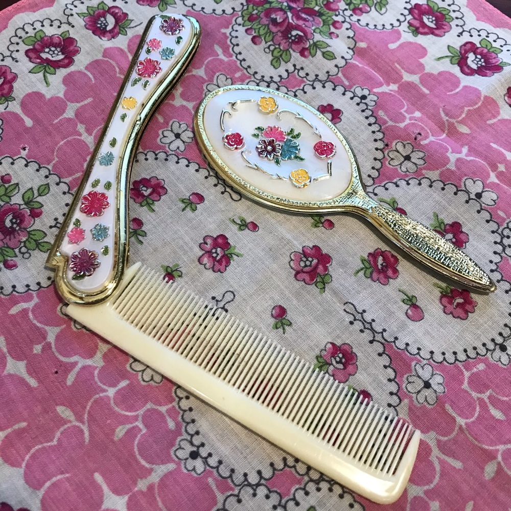 Vintage comb and mirror - Picture 2 of 4